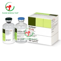 Actilyse 50mg Boehringer Ingelheim - Điều trị nhồi máu cơ tim, thuyên tắc phổi, đột quỵ do máu đông
